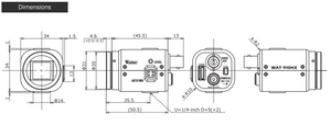 WAT-910HX/RC    1/2" Multi-Function, NIR Sensitivity (Remote Controller Type)  EIA / CCIR - Alrad
