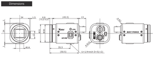 WAT-910HX    1/2" Multi-Function, NIR Sensitivity (Jog dial type)  EIA / CCIR - Alrad